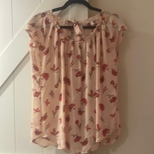 Lauren Conrad LC Short Sleeve Tie Top XL